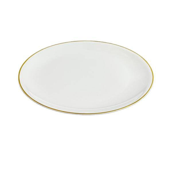 Gold Rim Round Platter - 35cm