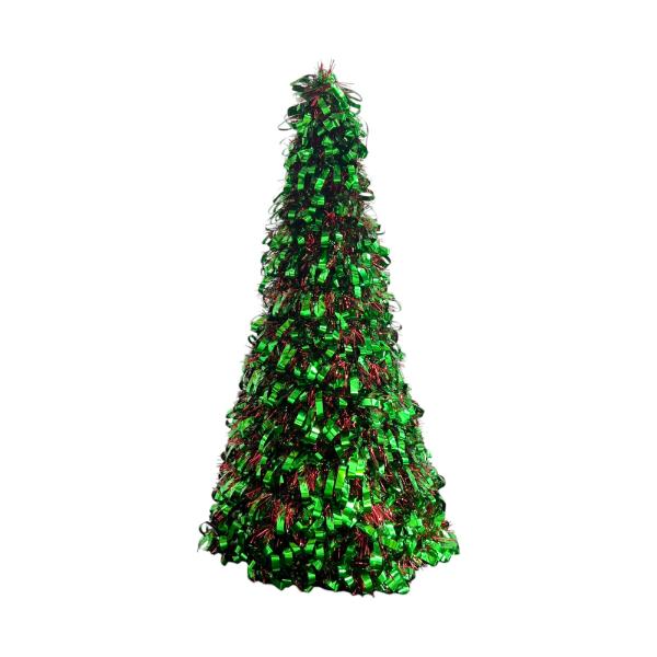 Assorted Christmas Table Top Tinsel Tree - 50cm