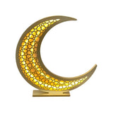 Load image into Gallery viewer, Gold Moon With Glitter Mesh Led Light - 100cm
