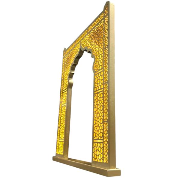 Gold Traditional Led Doorway Stand - 100cm x 80cm