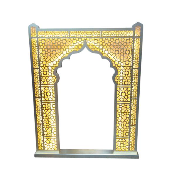 Gold Traditional Led Doorway Stand - 100cm x 80cm