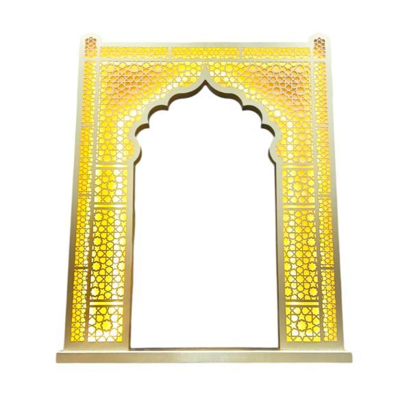 Gold Traditional Led Doorway Stand - 100cm x 80cm