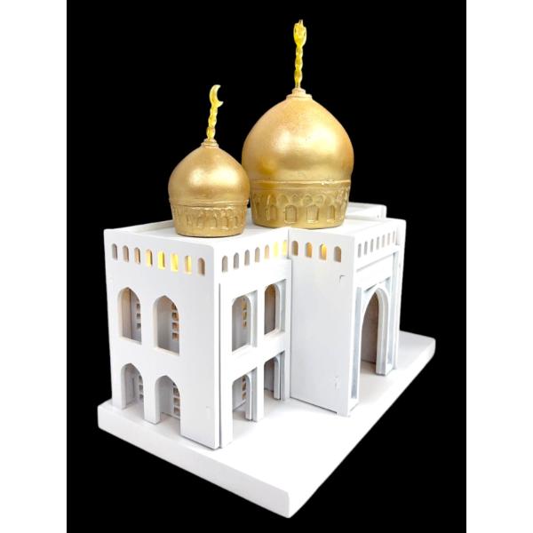 Gold & White Mosque Building Table Top Decor