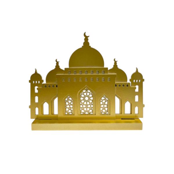 Gold Mosque Building Board Table Top Decor