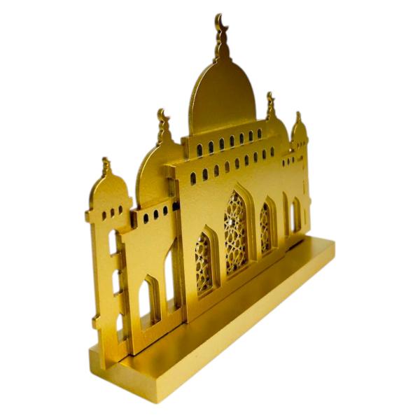 Gold Mosque Building Board Table Top Decor