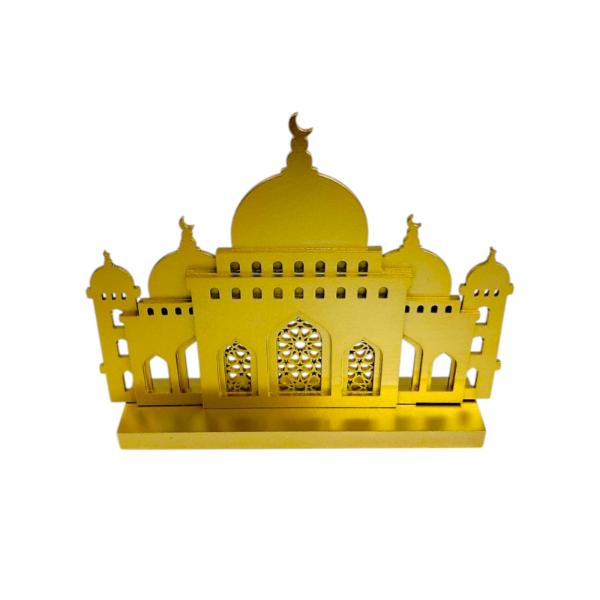 Gold Mosque Building Board Table Top Decor