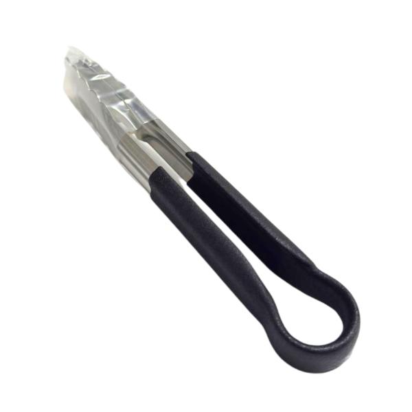 Stainless Steel Tong With Black Silicon Handle - 22cm