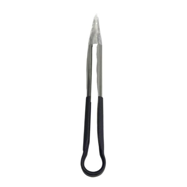 Stainless Steel Tong With Black Silicon Handle - 35cm
