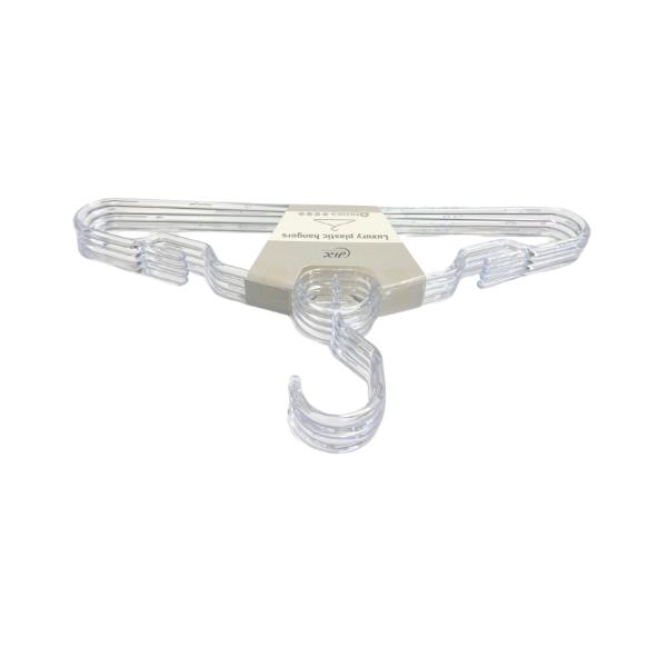 4 Pack Clear Clothes Hanger
