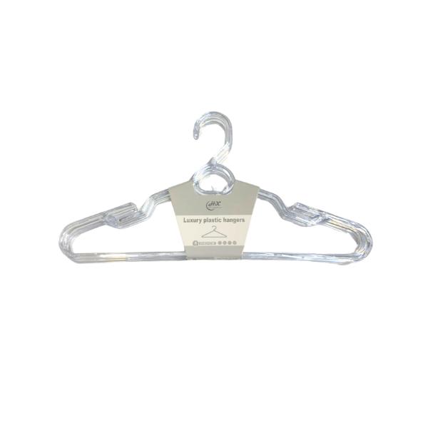 4 Pack Clear Clothes Hanger