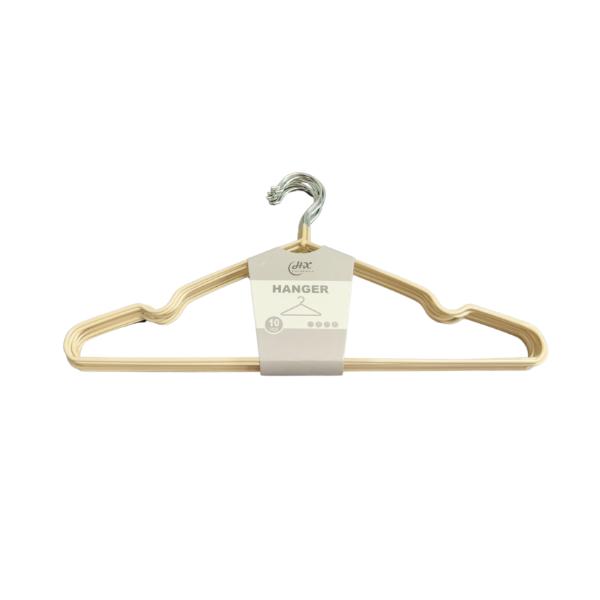 10 Pack Metal With Silicon Clothes Hanger