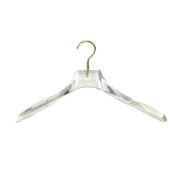 Single Clear Coat Hanger - 4cm