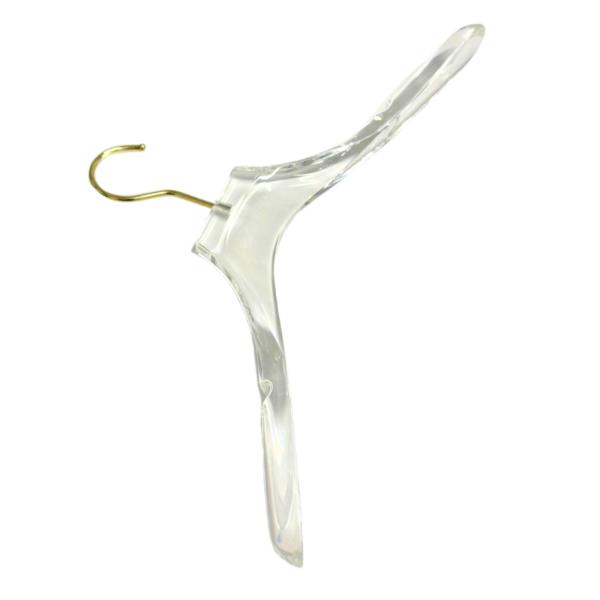 Single Clear Coat Hanger - 4cm