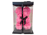 Load image into Gallery viewer, Pink Rose Bear With Gift Box - 25cm
