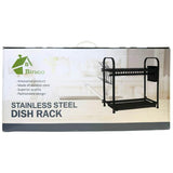 Load image into Gallery viewer, 2 Tier Black Dish Drying Tray - 55cm x 30cm x 50cm
