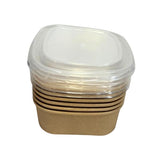 Load image into Gallery viewer, 6 Pack Square Bowl With Lid - 500ml
