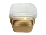 Load image into Gallery viewer, 6 Pack Square Bowl With Lid - 1400ml
