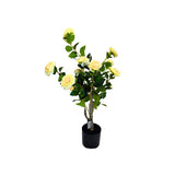 Load image into Gallery viewer, Yellow Potted Rose Plant - 85cm
