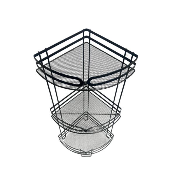 3 Level Black Corner Rack | The Base Warehouse