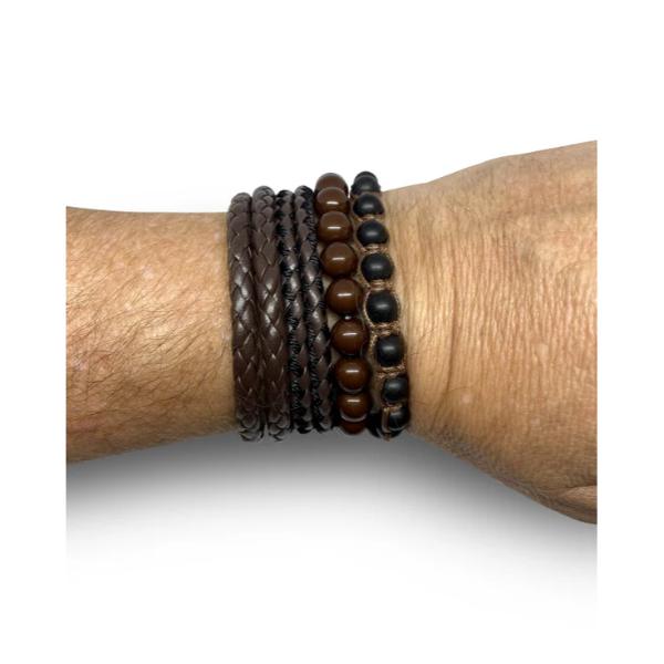 Blue Face Mens Republic Watch Set With 4 Bracelets