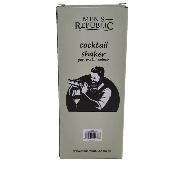 Mens Republic Gunmetal Cocktail Shaker - 550ml