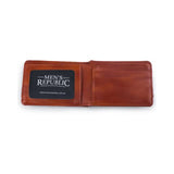 Load image into Gallery viewer, Tan Mens Republic Vegan Leather Wallet - 10.7cm x 7.7cm x 1.9cm
