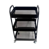Load image into Gallery viewer, 3 Tier Black Wheely Tray
