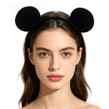 Load image into Gallery viewer, Black Mouse Ear Headband
