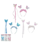Load image into Gallery viewer, Assorted Butterfly Wand And Headband Set
