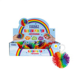 Load image into Gallery viewer, Rainbow Pom Pom Keychain
