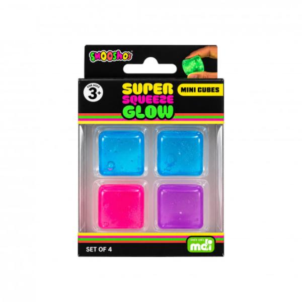 Smooshos Mini Glow In The Dark Cube Set