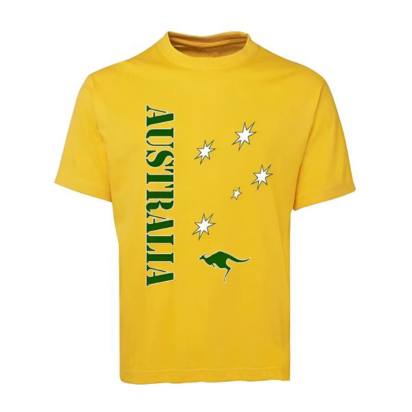 Mens Green & Gold Australia T shirt - Assorted Sizes