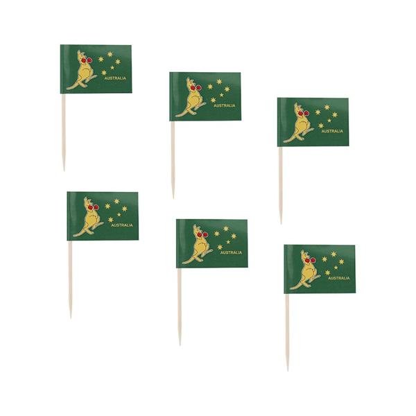 50 Pack Boxing Kangaroo Flag Picks