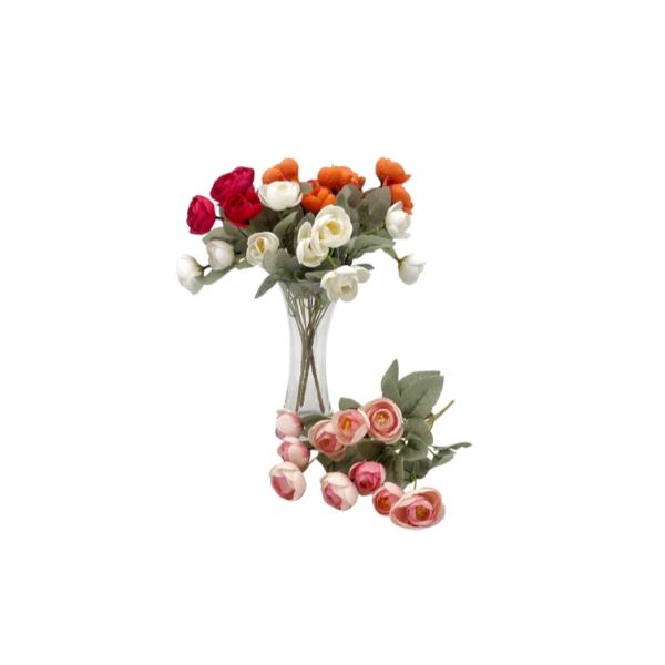 Artificial Camellia 6 Branches - 35cm