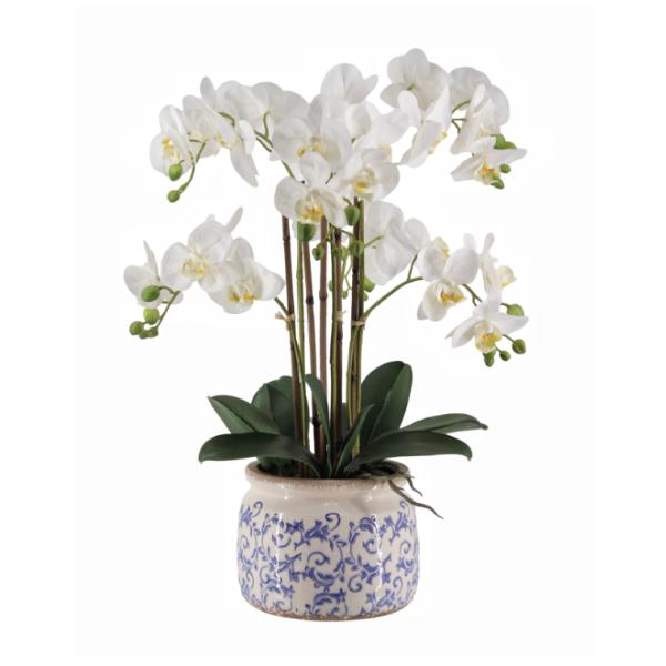 Real Touch Artificial Orchid Pot - 61cm
