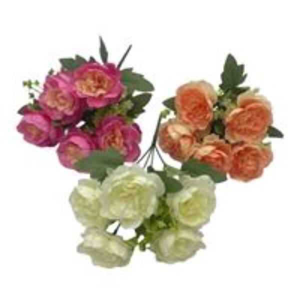 Peony Flower Bunch 30cm - Assorted