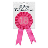 Load image into Gallery viewer, Pink 18 Rosette
