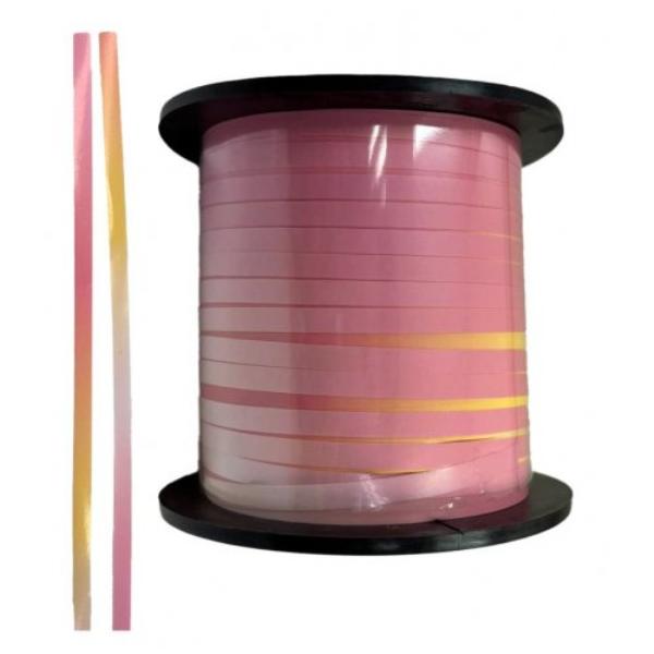 Pinks Ombre Satin Curling Ribbon - 22.5cm