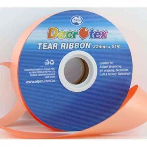 Orange Tear Ribbon - 91m