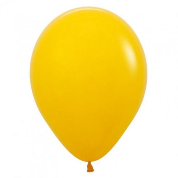 25 Pack Sempertex Honey Yellow Fashion Balloon - 30cm