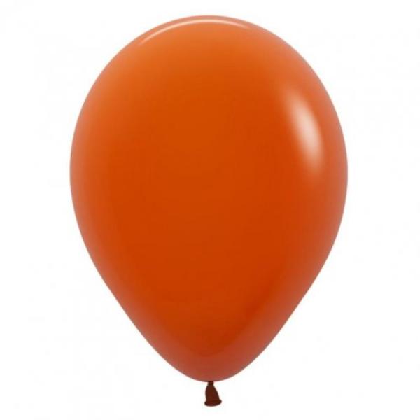 25 Pack Sempertex Sunset Orange Fashion Balloon - 30cm