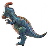 Load image into Gallery viewer, Standing Airz Parasaurolophus Shape Foil Balloon - 79cm x 72cm x 37cm
