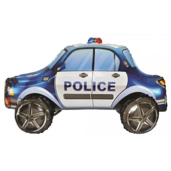 Standing Airz Police Car Shape Foil Balloon - 45cm x 88cm x 39cm