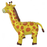 Load image into Gallery viewer, Standing Airz Giraffe Shape Foil Balloon - 71cm x 69cm x 30cm
