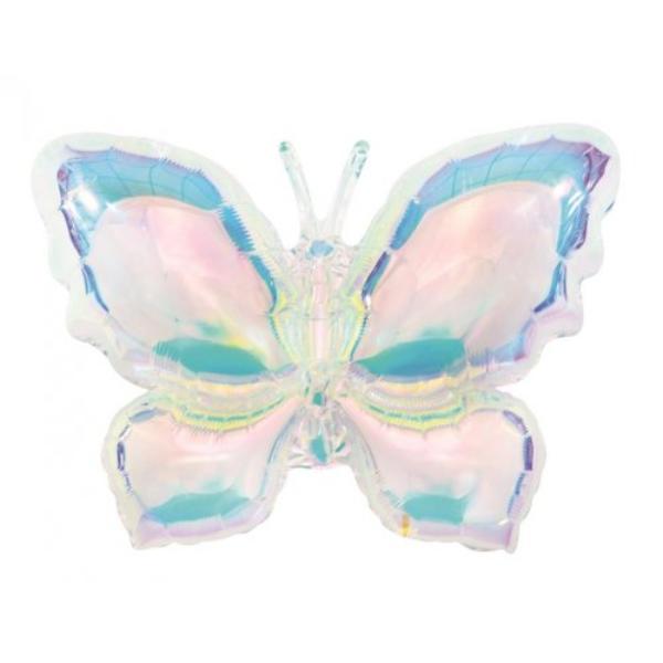 Iridescent Butterfly Shape Foil Balloon - 100cm