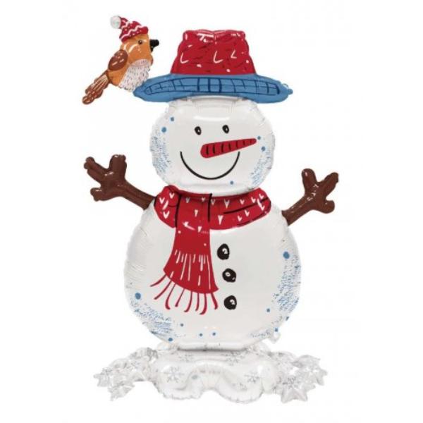 Standing Airz Snowman Shape Balloon - 79cm