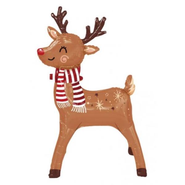 Standing Airz Reindeer Shape Balloon - 100cm