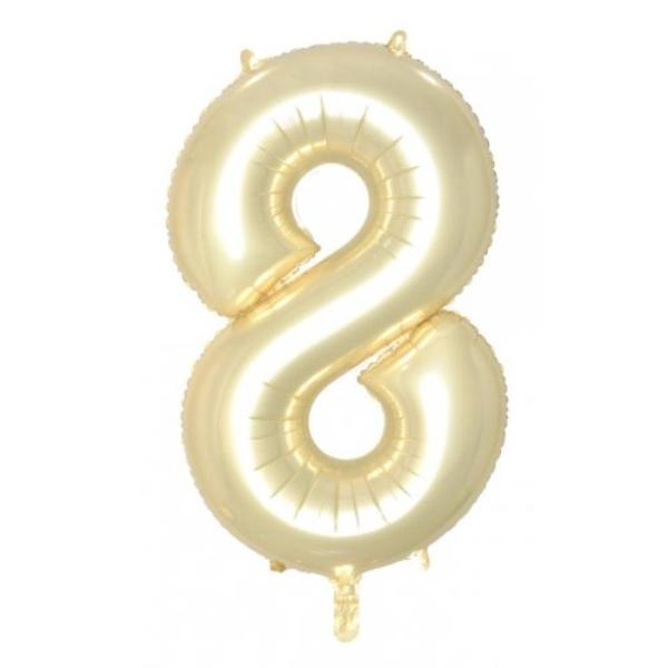 Luxe Gold Decrotex Number 8 Foil Balloon - 86cm