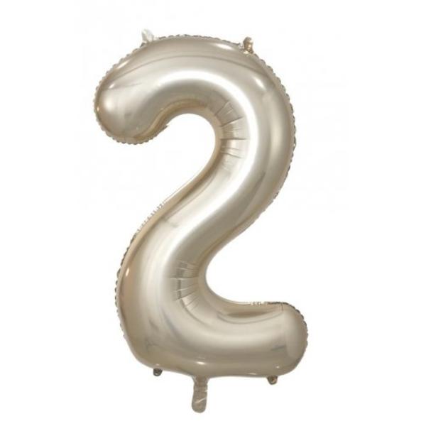 Champagne Decrotex Number 2 Foil Balloon - 86cm