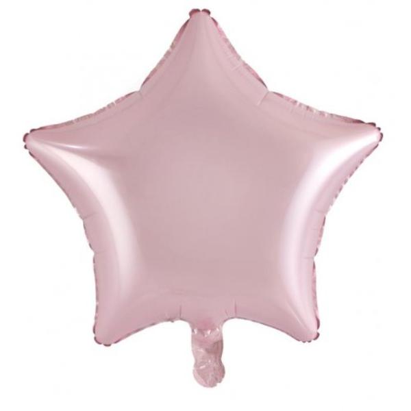 Pink Decrotex Star Foil Balloon - 1.8cm